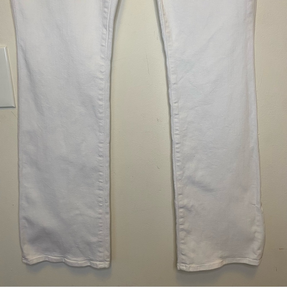 L’AGENCE Oriana High Rise Straight Leg 5-Pocket Jeans White Sz 29 - Picture 9 of 13